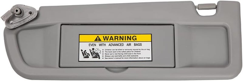 HIMIKI Left Driver Side Sun Visor Sunvisor Compatible with 2006 2007 2008 2009 2010 2011 06 07 08 09 10 11 Civic Replaces# 83280-SNA-A01ZC, Light Gray - Image 1